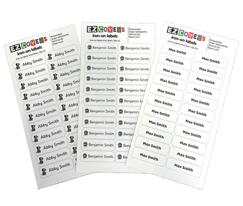 Personalised Iron-on Name Labels