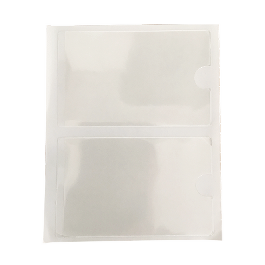 Plastic Name Holder Stickers x 2